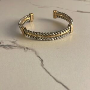 Double cable and gold bracelet, never worn